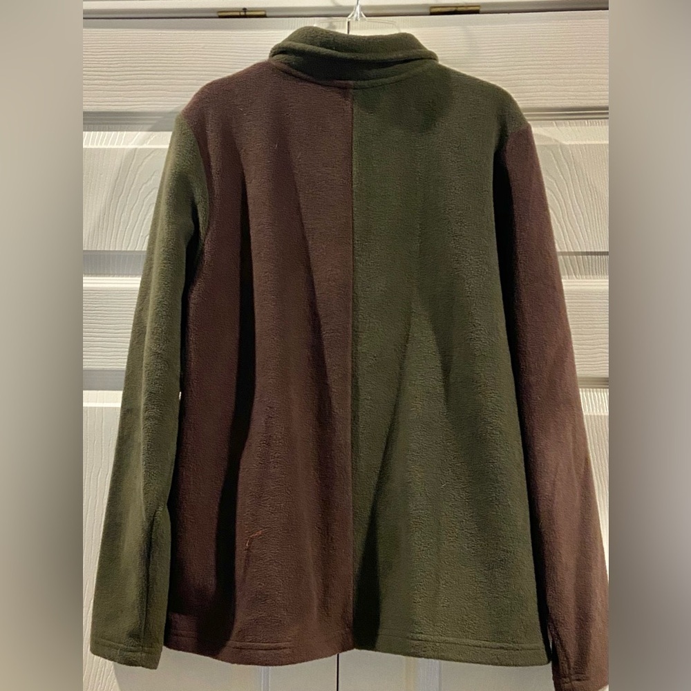 VTG Christopher and Banks Fall Embroidered Color Block Fleece Women’s Large - Picture 5 of 5